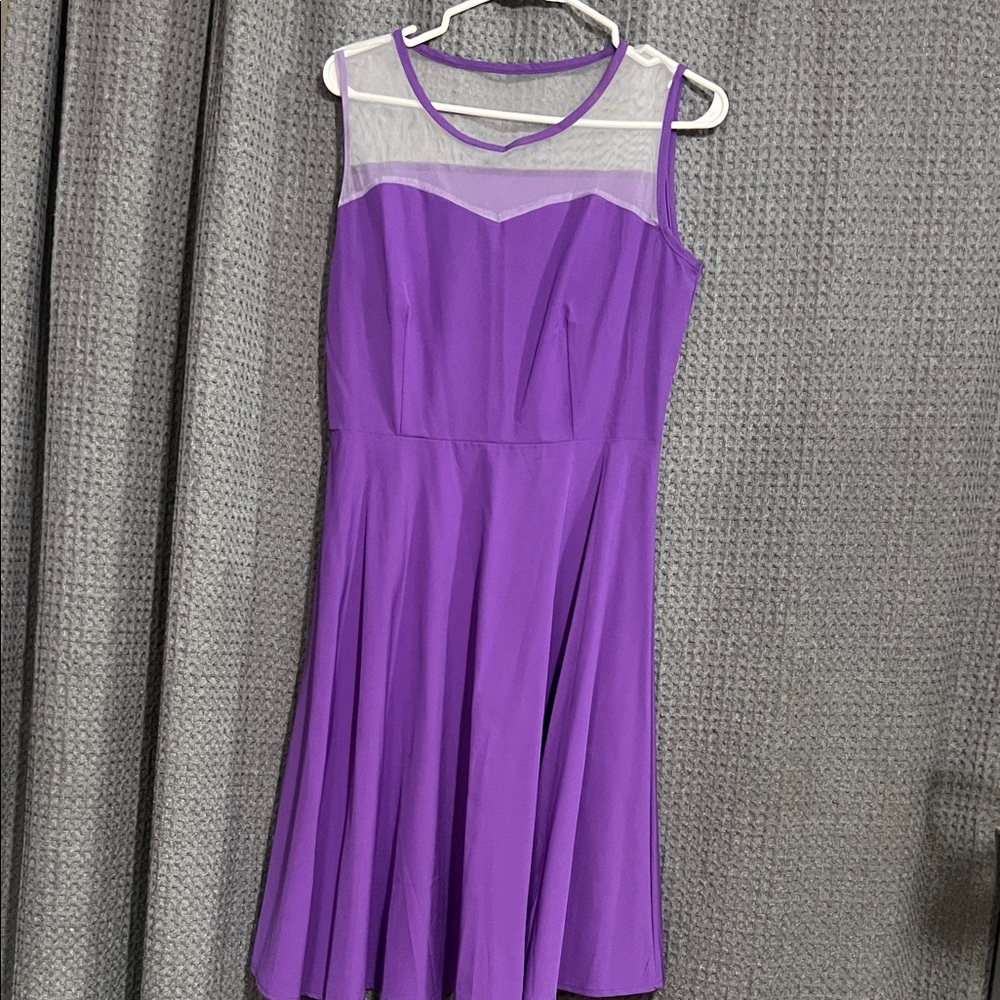 Chic Purple Midi Dress